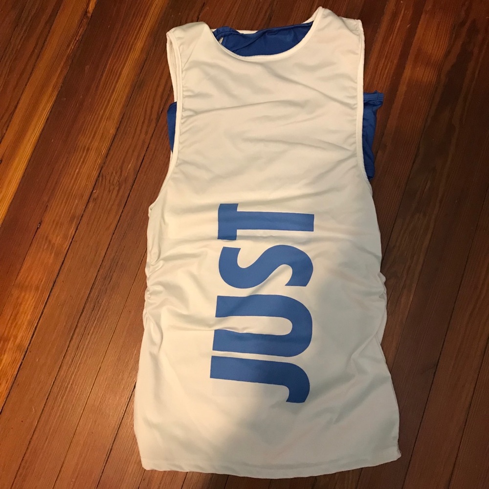 Just Do it scrunched side tank. Size small